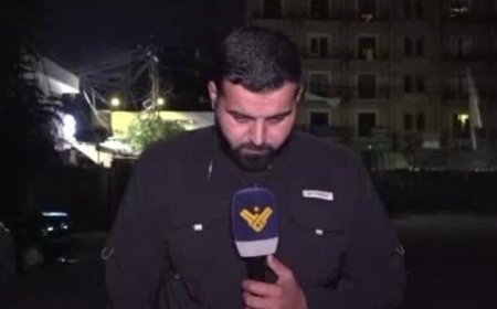 Canlı yayında korkunç anlar: Lübnanlı muhabir İsrail hava saldırısının hedefi oldu