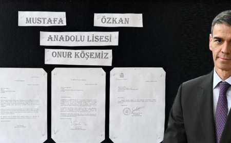 İspanya Başbakanı Pedro Sanchez'den Kayseri'deki liseye mektup