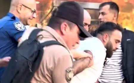 Tekmeli yumruklu kavga karakol önüne taşındı