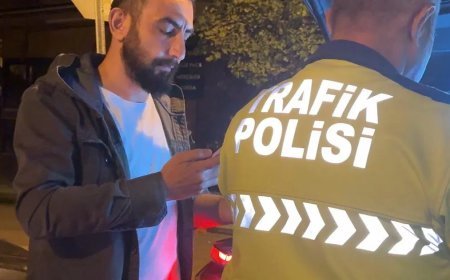 Alkollü sürücüden polislere "abartmayın" tepkisi