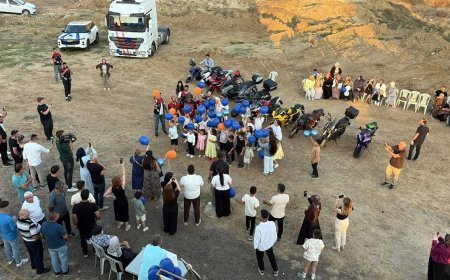 Lösemiyi yenen Hamza’nın sünnet düğününde mavi ve turuncu balonlar uçuruldu