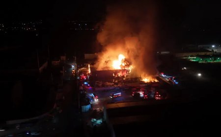 Bolu'da depoda yangın. Alevlere müdahale sürüyor