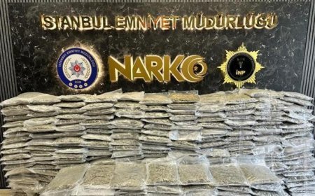İstanbul'da uyuşturucu operasyonu! 409 kilo ele geçirildi