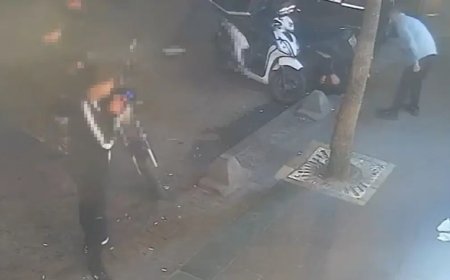 Husumetlisini sokak ortasında vurdu