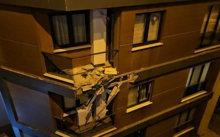 Alkollü sürücü dehşeti: Binanın 3. katına çarparak durabildi