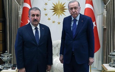 Cumhurbaşkanı Erdoğan, BBP Genel Başkanı Destici'yi kabul etti
