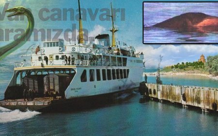 Van Gölü’nün yüzen treni! 101 yıldır feribottaki rayla geçiliyor: Sudaki 'canavarı' raporladılar
