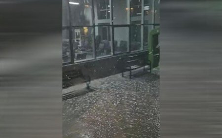 Yozgat’ta dolu yağışı! Yerler beyaza büründü