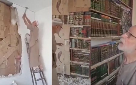 Esad rejiminden kaçarken duvarın arkasına sakladı! '15 yıl sonra her şey yerinde'