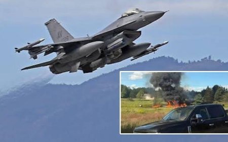 ABD'de F-16 savaş uçağı düştü! Pilot fırlatma koltuğunu kullandı