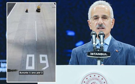Bakan Uraloğlu: İstanbul Havalimanımızın 4. ana pistinden yeni bir ufka doğru yükseldik
