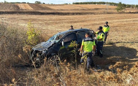 Ergene’de otomobil takla atarak tarlaya devrildi: 1 ölü, 2 yaralı