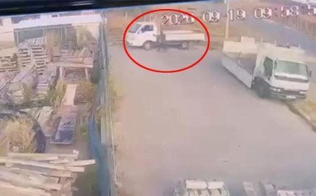 Eskişehir'de feci ölüm! El frenini çekmediği kamyonetin altında kaldı