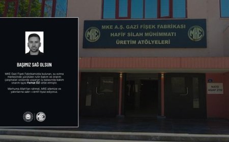 Son dakika... MKE Gazi Fişek Fabrikasında iş kazası: 1 işçi hayatını kaybetti, 4 yaralı