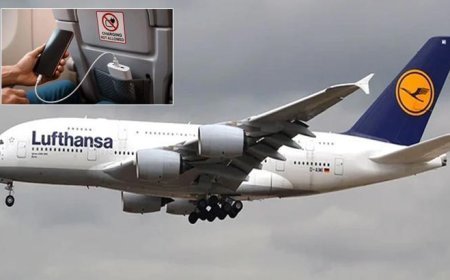 Havada büyük panik! Lufthansa uçağında taşınabilir şarj cihazı alev aldı