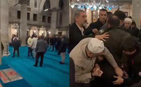 Eyüpsultan Camii'nde silahlı kavga