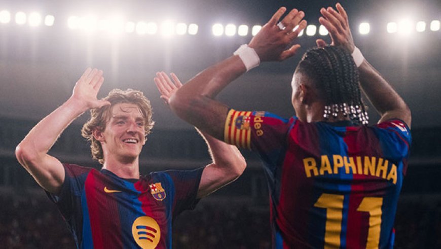 Barcelona 5 attı, 3'te 3 yaptı!