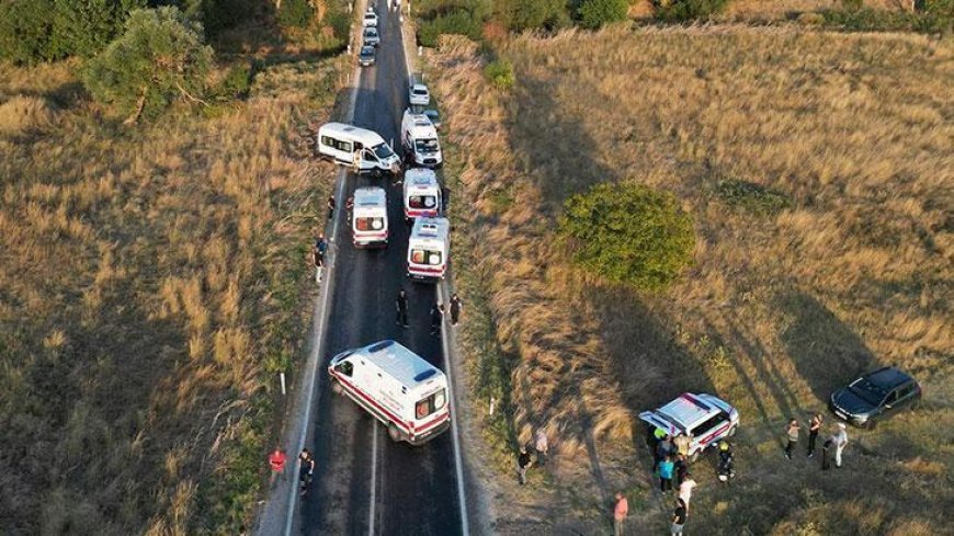 Edirne'de zincirleme kaza: 6 yaralı