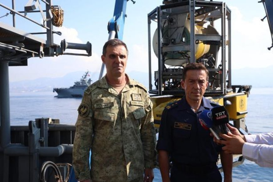 Girne açıklarında batan gemiye ilişkin arama kurtarma faaliyeti yürüten komutanlardan açıklama