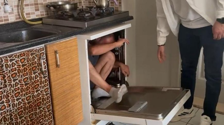 31 yıl hapis cezasıyla aranıyordu, bulaşık makinesinde saklanırken yakalandı