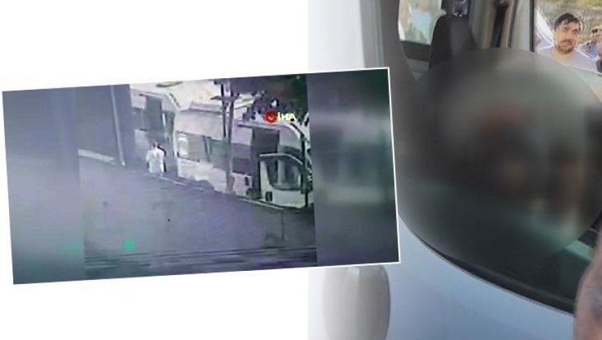 Arnavutköy 'de tartıştığı servis şoförüne kurşun yağdırdı! Görüntüler ortaya çıktı