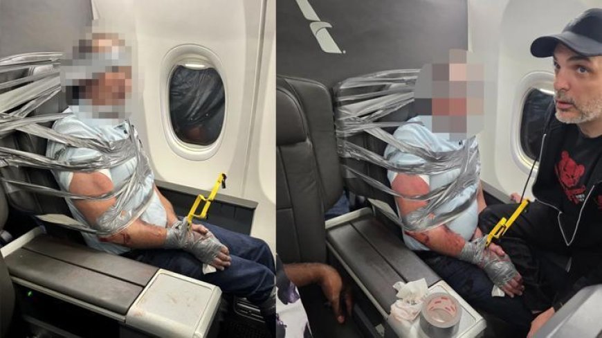 Uçakta dehşeti yaşattı! Küfürler etti, yolcuları ısırdı: 'Bantlamak zorunda kaldık'