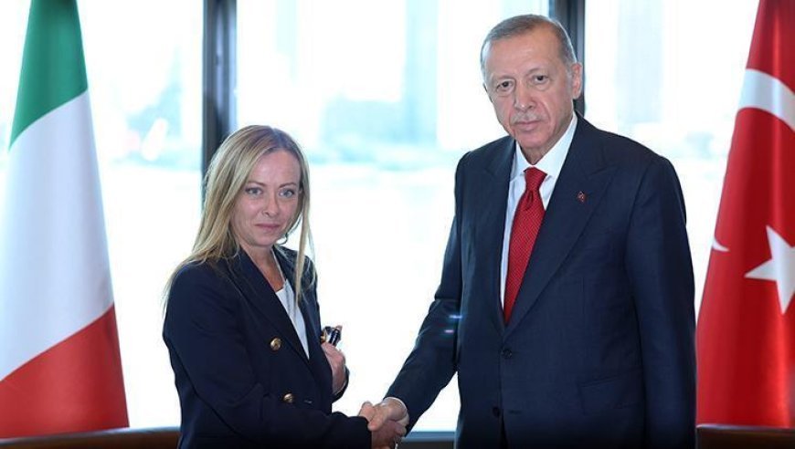 İtalya Başbakanı Meloni'den Cumhurbaşkanı Erdoğan'a teşekkür