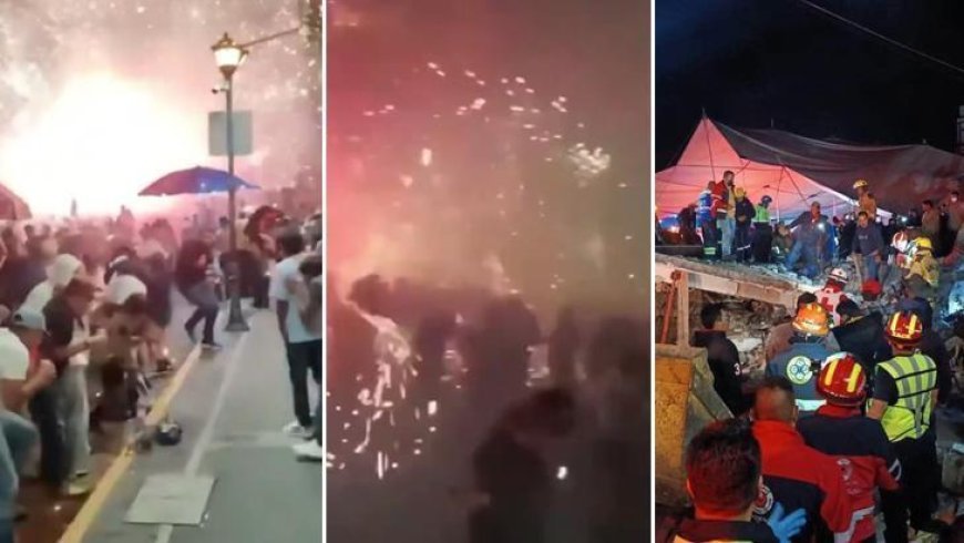 Meksika'da festival savaş alanına döndü! Havai fişek patlamasında en az 10 ölü, 64 yaralı