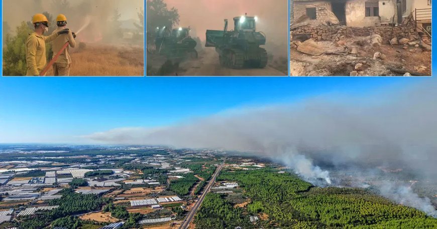 Orman yangınları 3 ilde sürüyor. Antalya'da yüzlerce kişi tahliye edildi