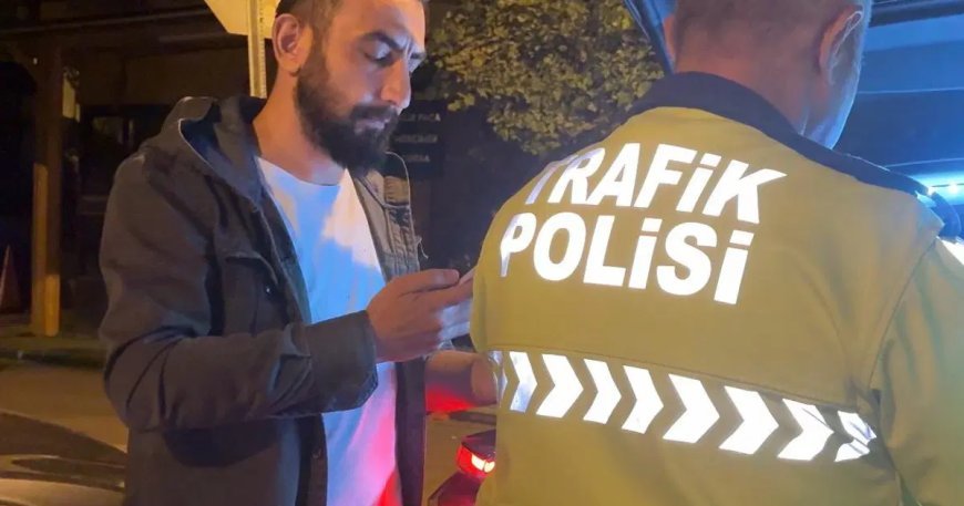 Alkollü sürücüden polislere "abartmayın" tepkisi