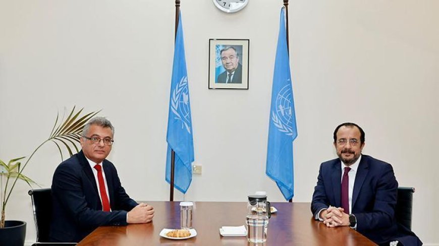 KKTC Cumhurbaşkanı Erhürman, GKRY lideri Hristodulidis ile görüştü