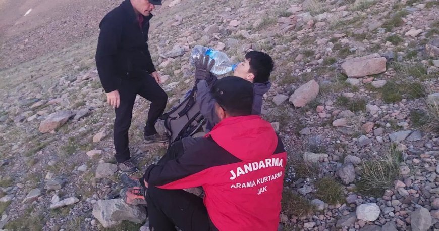 Erciyes Dağı'nda mahsur kalan turist kurtarıldı
