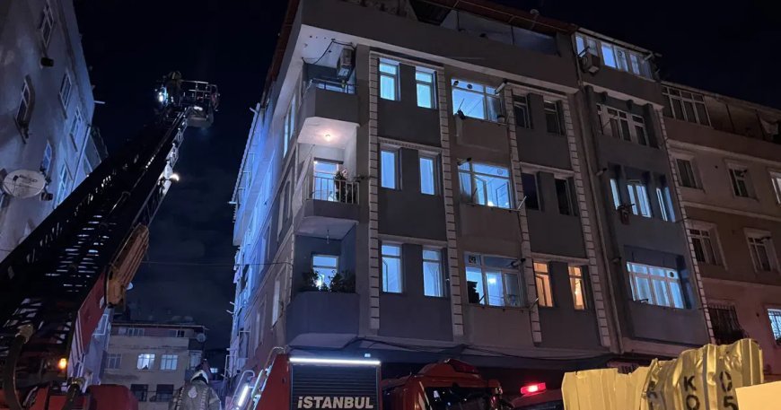 Zeytinburnu'nda 5 katlı binanın bodrumunda yangın