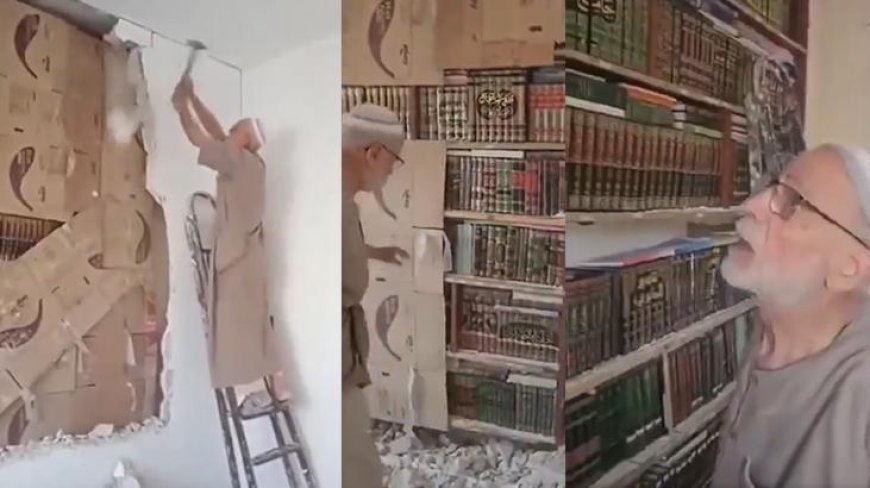 Esad rejiminden kaçarken duvarın arkasına sakladı! '15 yıl sonra her şey yerinde'