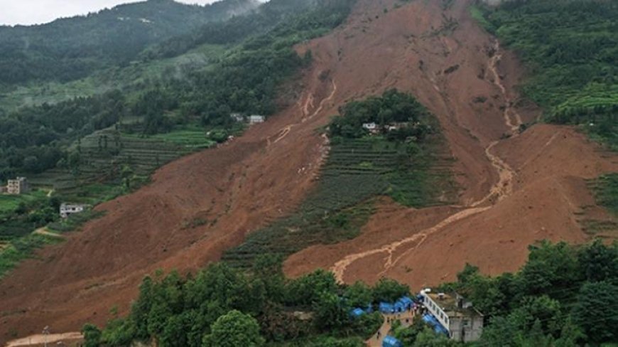Çin'de heyelan felaketi! 5 kişi kayboldu, arama kurtarma çalışmaları sürüyor