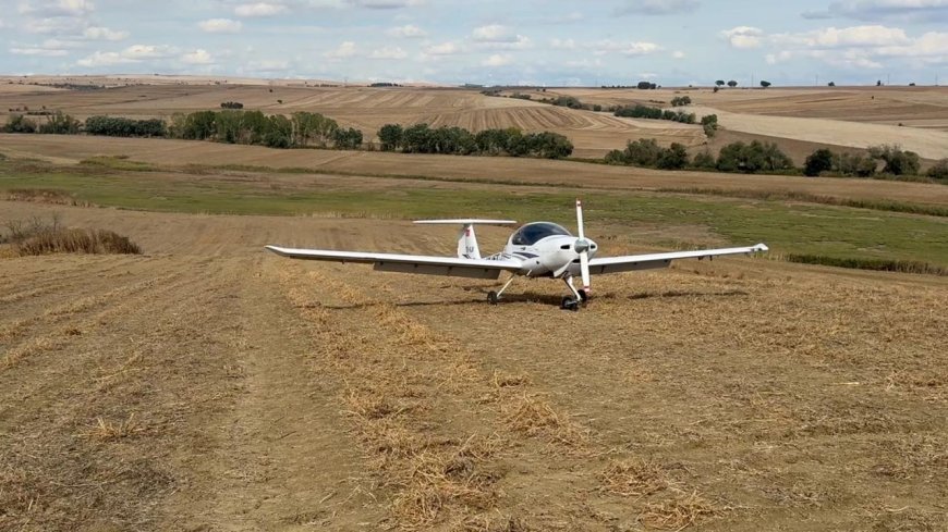 Tekirdağ'da eğitim uçağı, tarlaya zorunlu iniş yaptı
