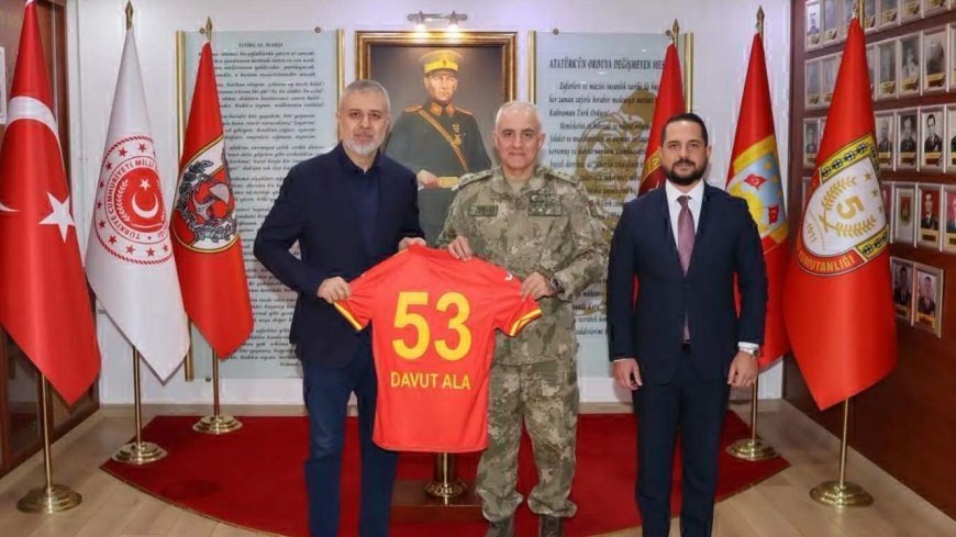 Çorluspor 1947'den Gazi Tümgeneral Davut Ala'ya ziyaret