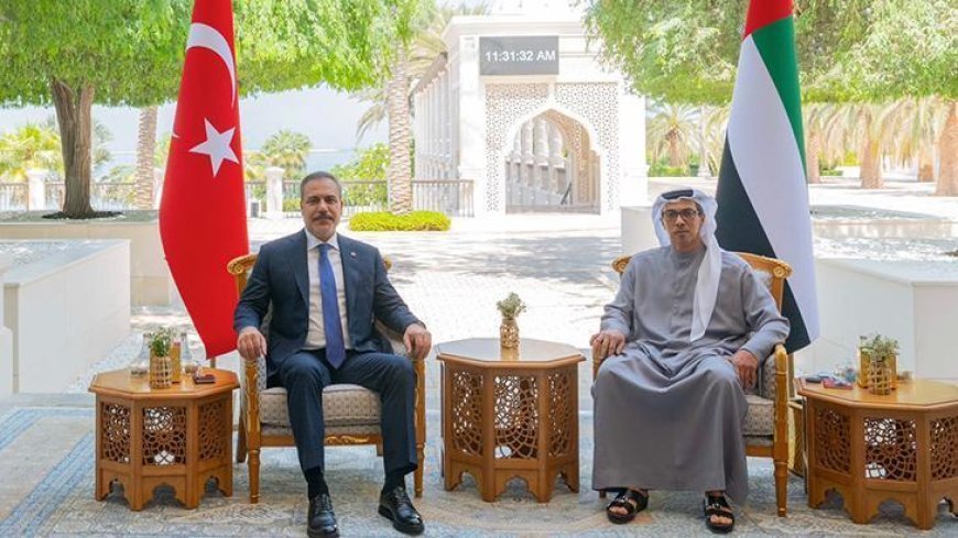 Dışişleri Bakanı Hakan Fidan, BAE Devlet Başkanı Al Nahyan tarafından kabul edildi