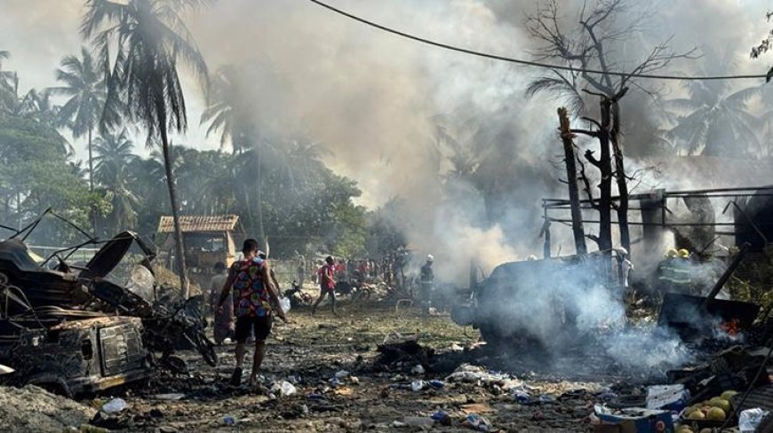 Myanmar'dan Arakan'a hava saldırısı! 50 ölü, en az 58 yaralı