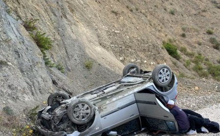 Şarköy'de takla atan otomobilde sürücü ile eşi yaralandı