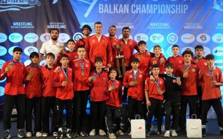 15 Yaş Altı Güreş Milli Takımı, Balkan şampiyonu oldu!