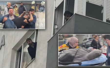 Kadıköy'de can pazarı. 8 katlı binada yangın çıktı