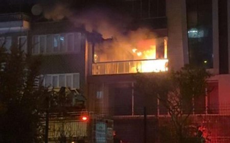 Aydın’da 9 katlı binada yangın! 5 kişi dumandan etkilendi