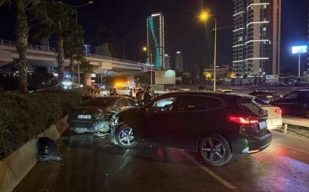 İzmir'de zincirleme kaza! 4 kişi yaralı