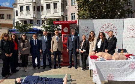 Tekirdağ'ın 3 ilçesine ani kalp durmalarına karşı şok cihazı konuldu