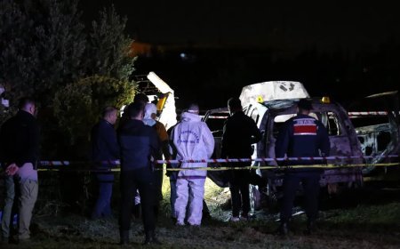 Manisa'da dehşet. Yanan araçta ceset bulundu