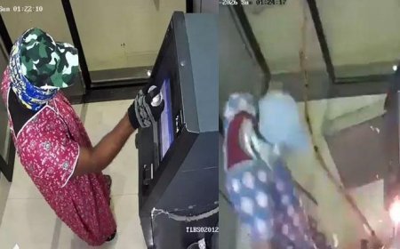 ATM soygunu kamerada! Kadın geceliği giyip, ambulansla geldiler