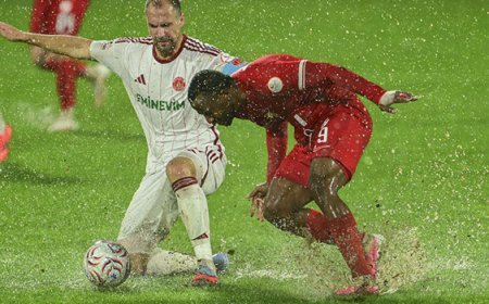 Trendyol 1. Lig maçına yağmur engeli!