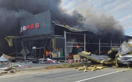 Rusya'dan İHA saldırısı: Ukrayna'daki süpermarkette korkunç dakikalar