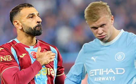 Trabzonspor'un yıldızı Mohamed Salah, Haaland'ı yakaladı!